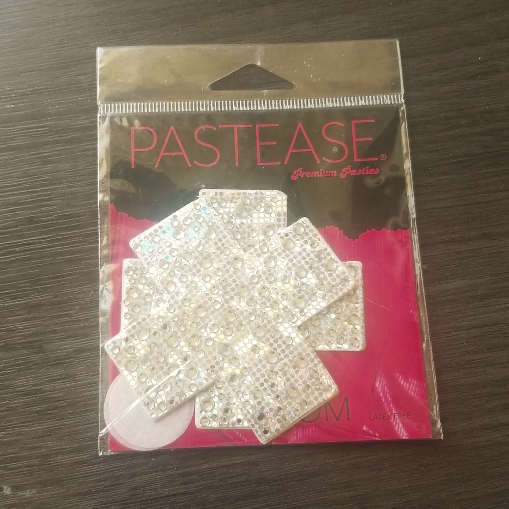 Pastease pasties, one size , silver and crystal gems